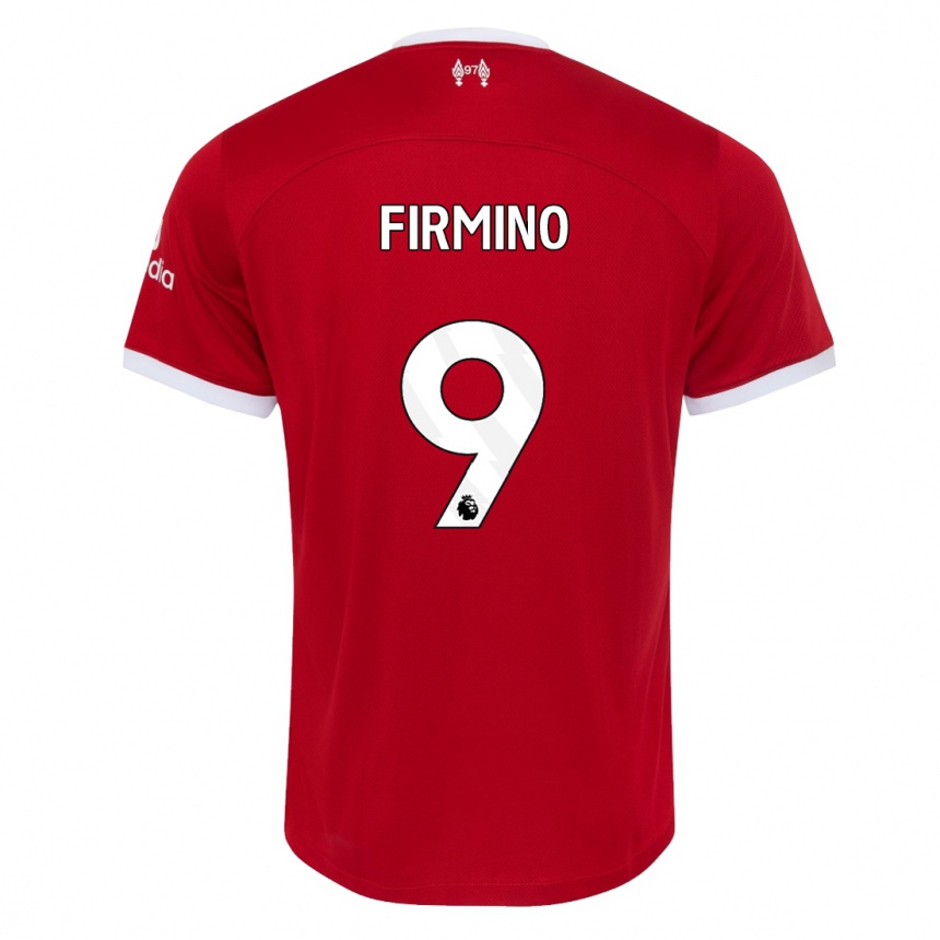 Herren Fußball Roberto Firmino #9 Rot Heimtrikot Trikot 2023/24 T-Shirt Luxemburg