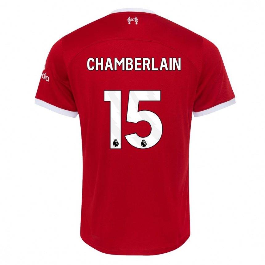 Herren Fußball Alex Oxlade Chamberlain #15 Rot Heimtrikot Trikot 2023/24 T-Shirt Luxemburg