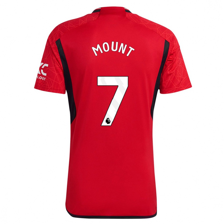 Herren Fußball Mason Mount #7 Rot Heimtrikot Trikot 2023/24 T-Shirt Luxemburg