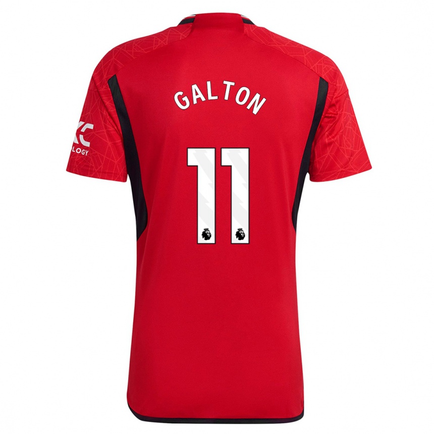 Herren Fußball Leah Galton #11 Rot Heimtrikot Trikot 2023/24 T-Shirt Luxemburg