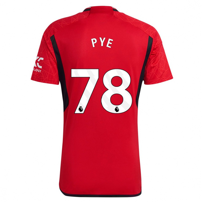 Herren Fußball Logan Pye #78 Rot Heimtrikot Trikot 2023/24 T-Shirt Luxemburg