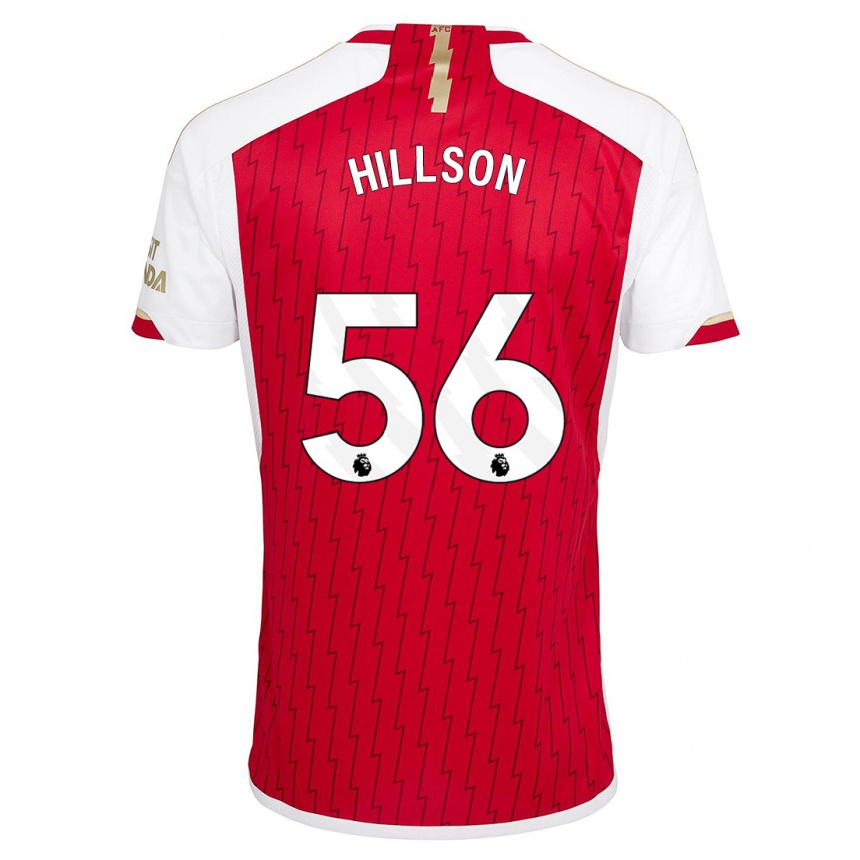 Herren Fußball James Hillson #56 Rot Heimtrikot Trikot 2023/24 T-Shirt Luxemburg