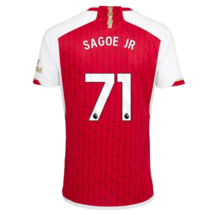 Herren Fußball Charles Sagoe Jr #71 Rot Heimtrikot Trikot 2023/24 T-Shirt Luxemburg