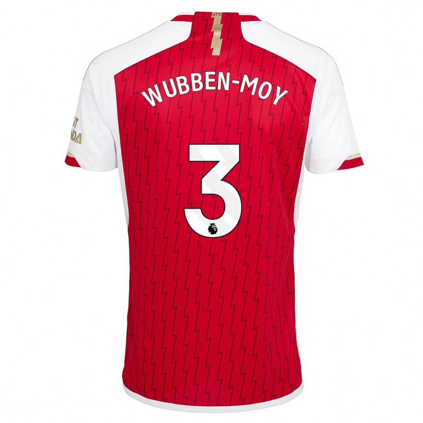 Herren Fußball Lotte Wubben-Moy #3 Rot Heimtrikot Trikot 2023/24 T-Shirt Luxemburg