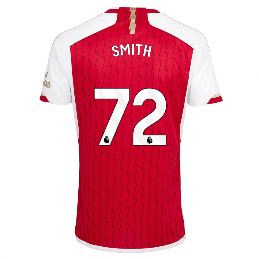 Herren Fußball Matt Smith #72 Rot Heimtrikot Trikot 2023/24 T-Shirt Luxemburg