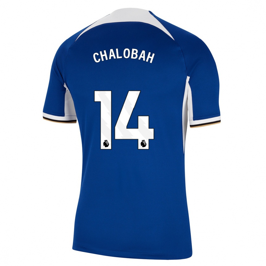 Herren Fußball Trevoh Chalobah #14 Blau Heimtrikot Trikot 2023/24 T-Shirt Luxemburg