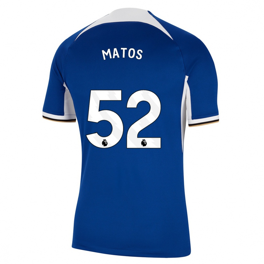 Herren Fußball Alex Matos #52 Blau Heimtrikot Trikot 2023/24 T-Shirt Luxemburg