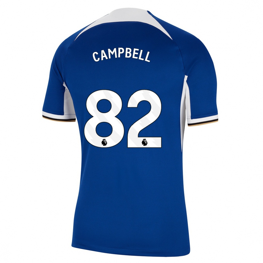 Herren Fußball Harrison Murray-Campbell #82 Blau Heimtrikot Trikot 2023/24 T-Shirt Luxemburg