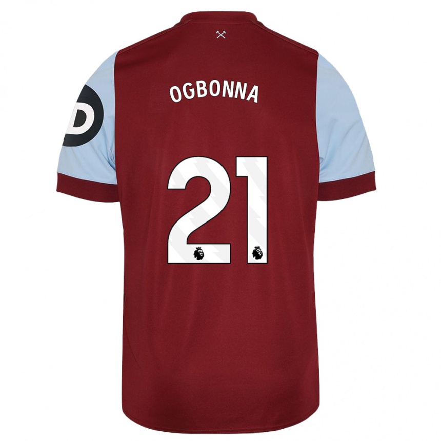 Herren Fußball Angelo Ogbonna #21 Kastanienbraun Heimtrikot Trikot 2023/24 T-Shirt Luxemburg