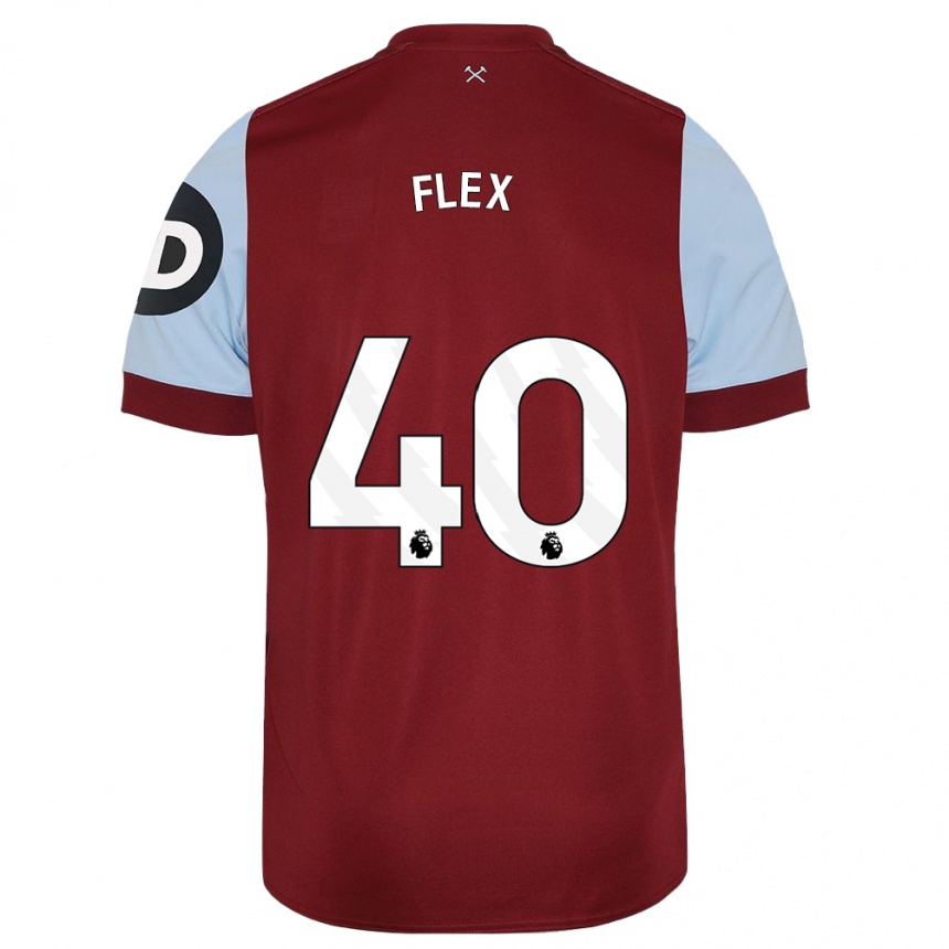 Herren Fußball Armstrong Oko Flex #40 Kastanienbraun Heimtrikot Trikot 2023/24 T-Shirt Luxemburg