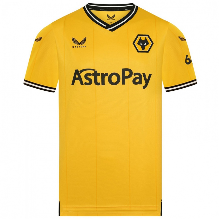 Herren Fußball Pedro Neto #7 Gelb Heimtrikot Trikot 2023/24 T-Shirt Luxemburg