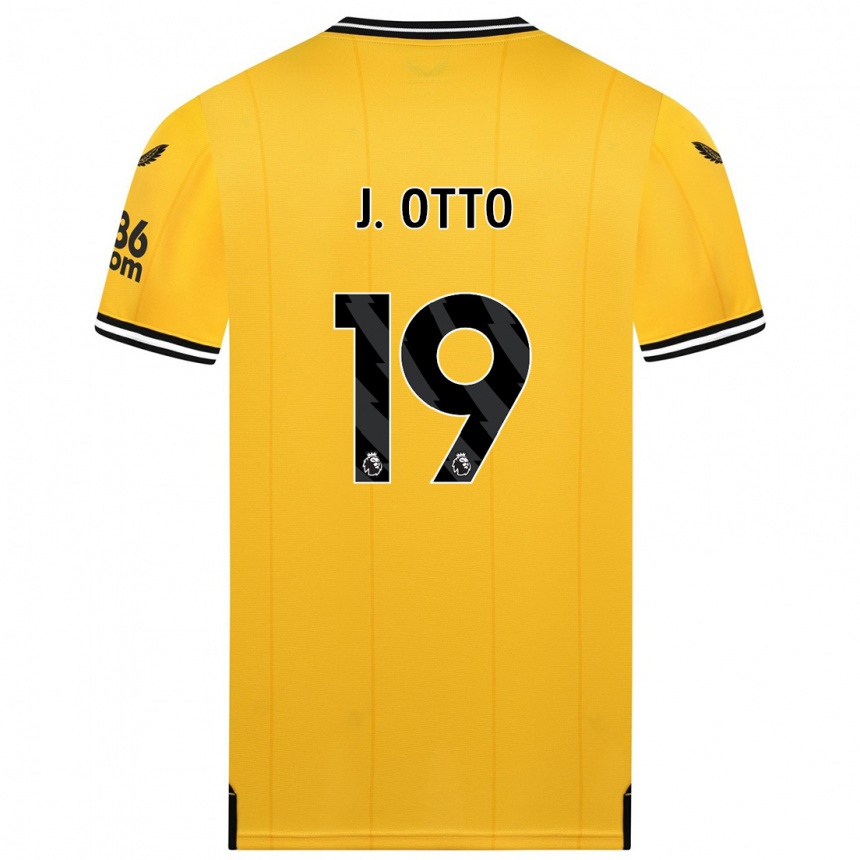Herren Fußball Jonny Otto #19 Gelb Heimtrikot Trikot 2023/24 T-Shirt Luxemburg