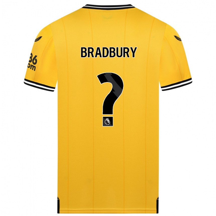 Herren Fußball Mackenzie Bradbury #0 Gelb Heimtrikot Trikot 2023/24 T-Shirt Luxemburg