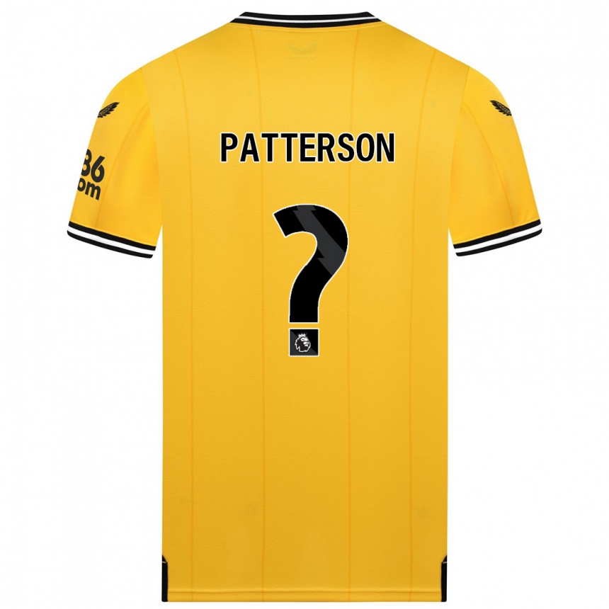 Herren Fußball Lennon Patterson #0 Gelb Heimtrikot Trikot 2023/24 T-Shirt Luxemburg