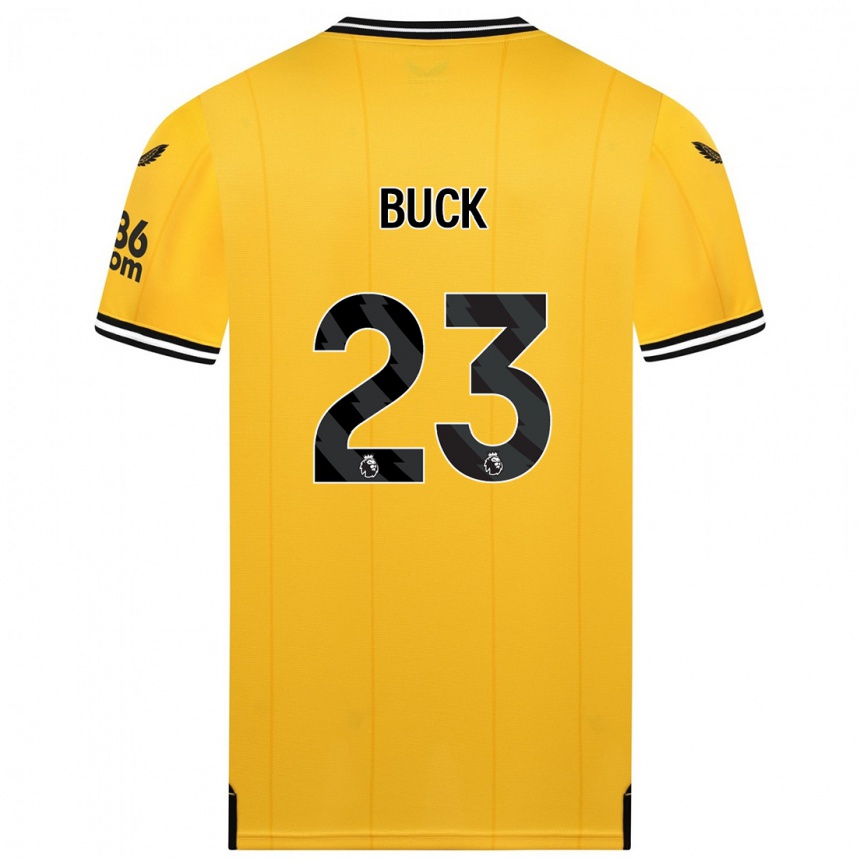 Herren Fußball Alex Buck #23 Gelb Heimtrikot Trikot 2023/24 T-Shirt Luxemburg