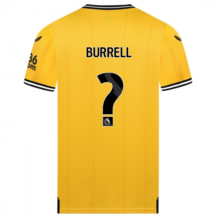 Herren Fußball Ackeme Francis Burrell #0 Gelb Heimtrikot Trikot 2023/24 T-Shirt Luxemburg