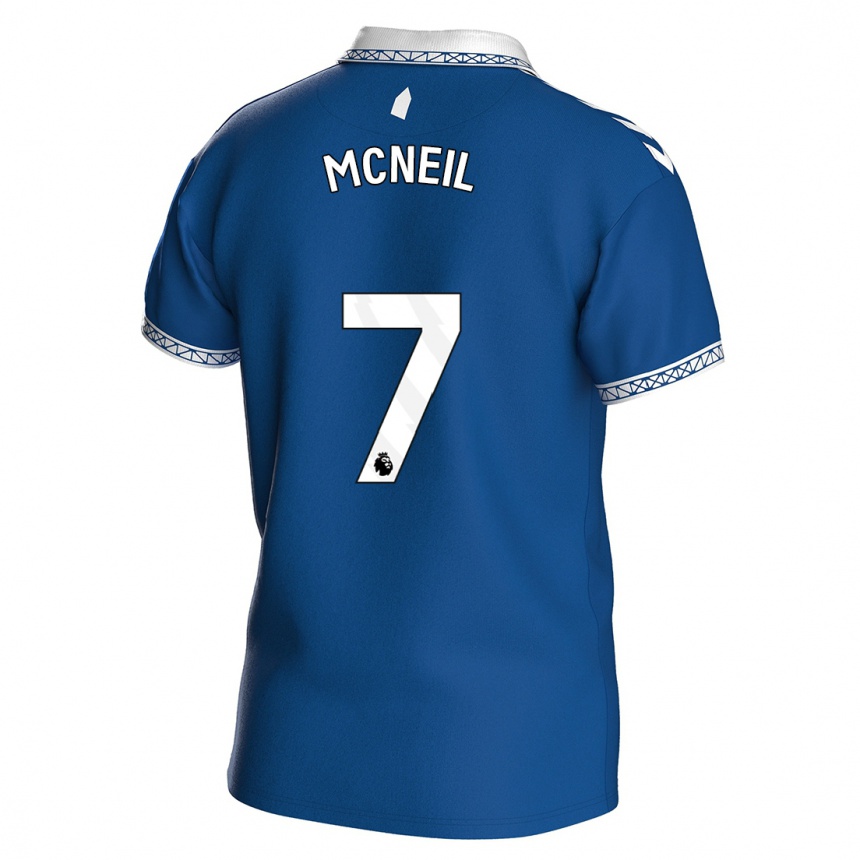 Herren Fußball Dwight Mcneil #7 Königsblau Heimtrikot Trikot 2023/24 T-Shirt Luxemburg