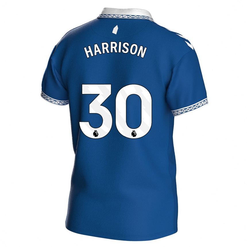 Herren Fußball Jack Harrison #30 Königsblau Heimtrikot Trikot 2023/24 T-Shirt Luxemburg