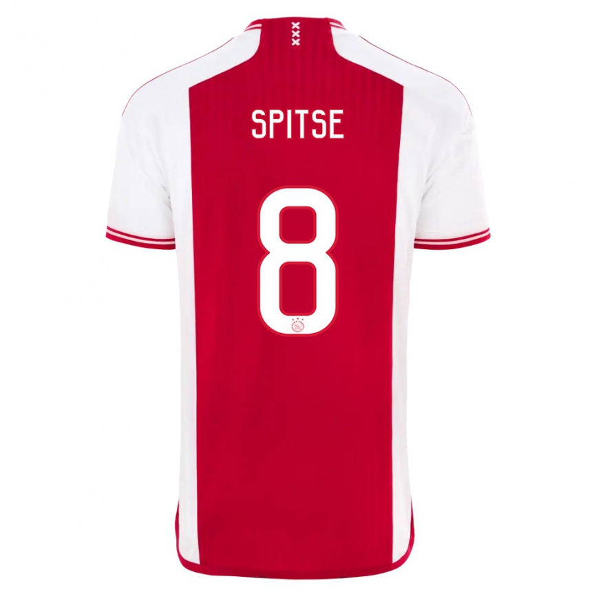 Herren Fußball Sherida Spitse #8 Rot-Weiss Heimtrikot Trikot 2023/24 T-Shirt Luxemburg