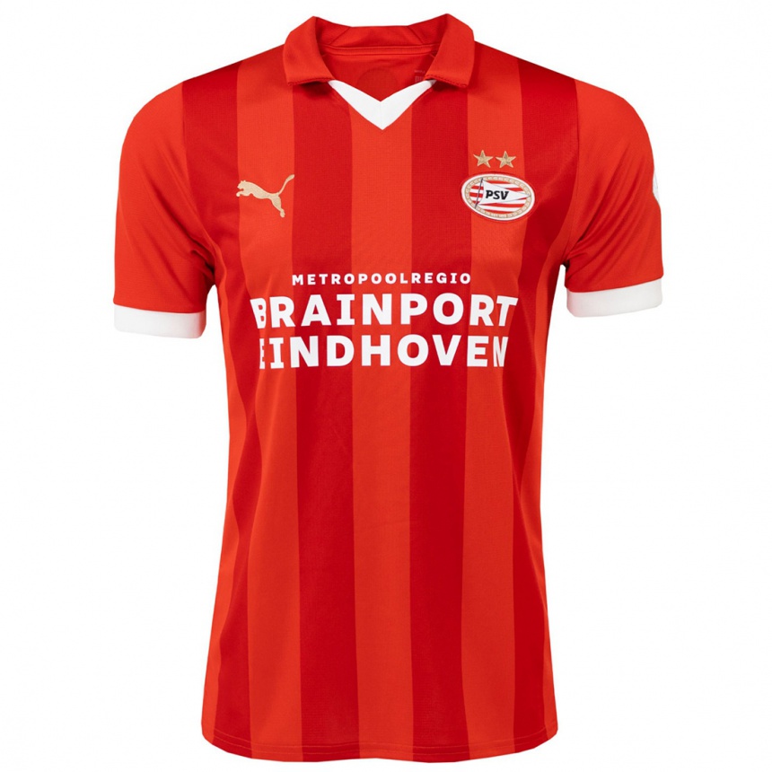 Herren Fußball Johan Bakayoko #11 Rot Heimtrikot Trikot 2023/24 T-Shirt Luxemburg