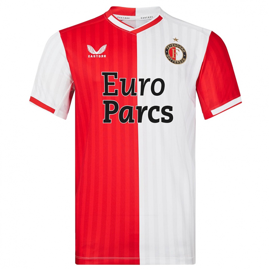Herren Fußball Danique Ypema #3 Rot-Weiss Heimtrikot Trikot 2023/24 T-Shirt Luxemburg