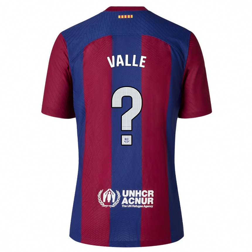 Herren Fußball Alex Valle #0 Rot Blau Heimtrikot Trikot 2023/24 T-Shirt Luxemburg