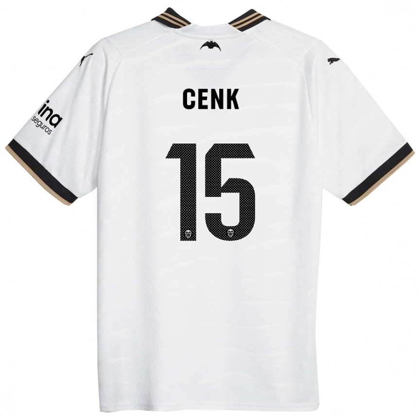 Herren Fußball Cenk Ozkacar #15 Weiß Heimtrikot Trikot 2023/24 T-Shirt Luxemburg