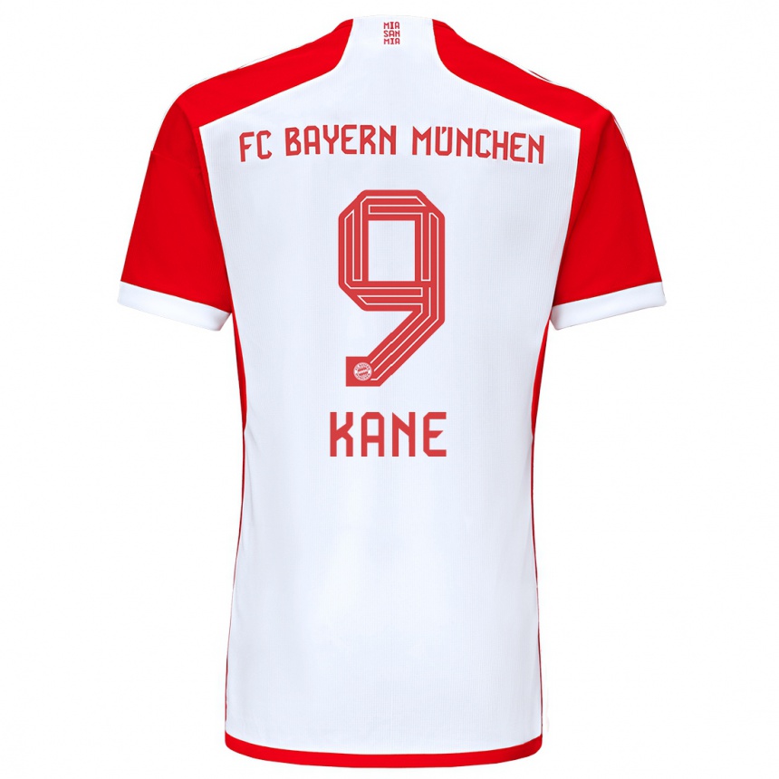 Herren Fußball Harry Kane #9 Rot-Weiss Heimtrikot Trikot 2023/24 T-Shirt Luxemburg