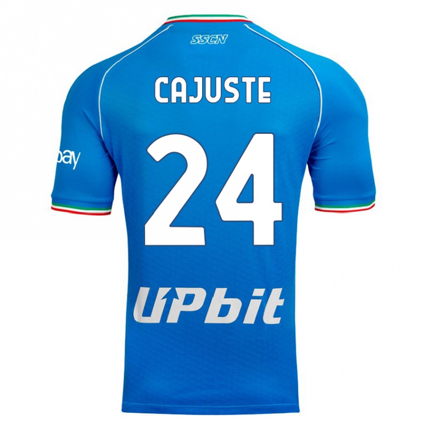 Herren Fußball Jens Cajuste #24 Himmelblau Heimtrikot Trikot 2023/24 T-Shirt Luxemburg