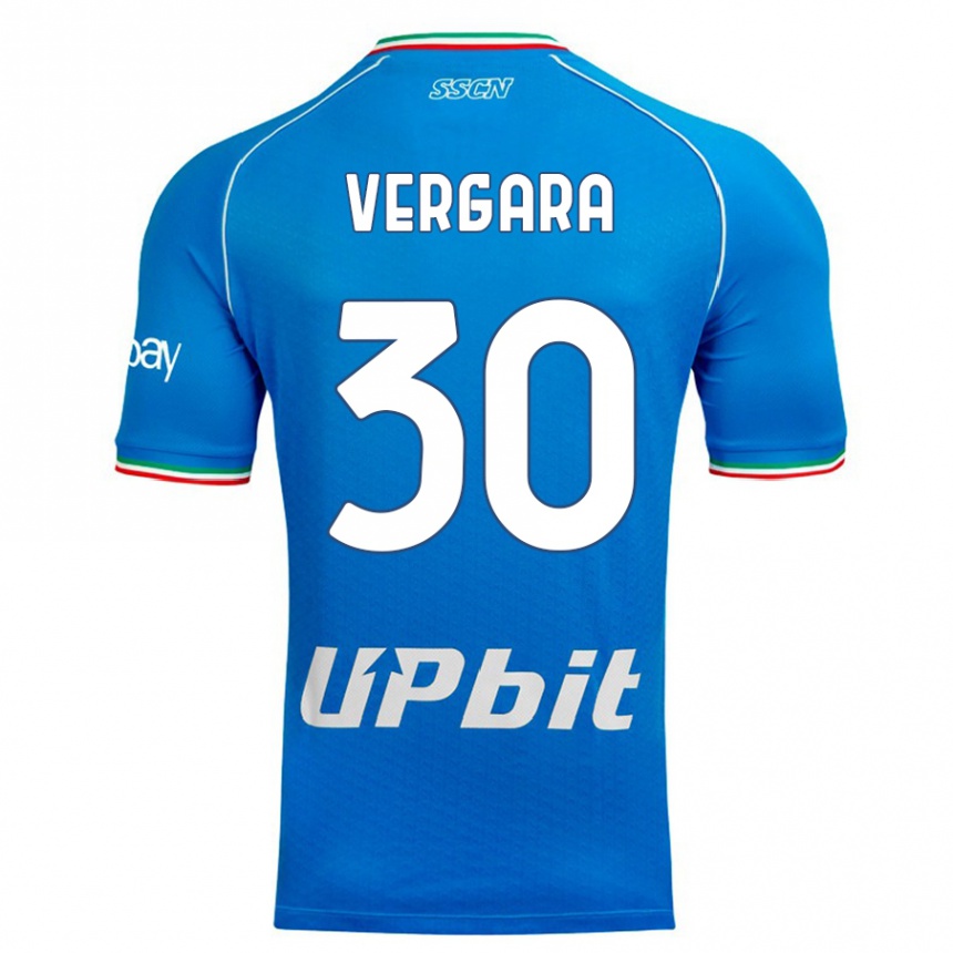 Herren Fußball Antonio Vergara #30 Himmelblau Heimtrikot Trikot 2023/24 T-Shirt Luxemburg