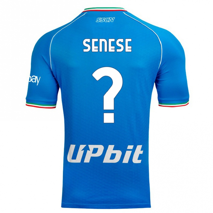 Herren Fußball Alberto Senese #0 Himmelblau Heimtrikot Trikot 2023/24 T-Shirt Luxemburg