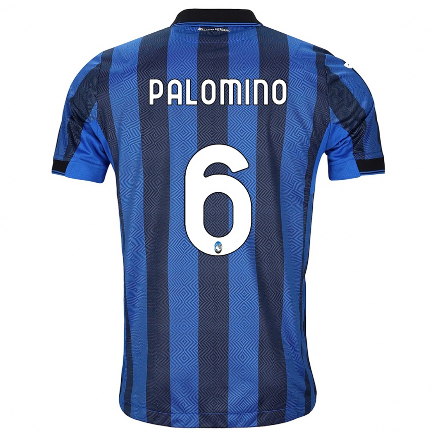 Herren Fußball Jose Luis Palomino #6 Schwarz Blau Heimtrikot Trikot 2023/24 T-Shirt Luxemburg