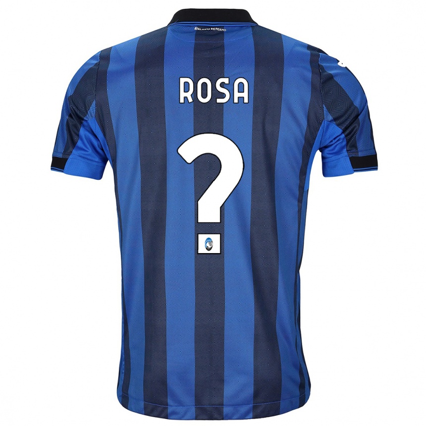 Herren Fußball Alessio Rosa #0 Schwarz Blau Heimtrikot Trikot 2023/24 T-Shirt Luxemburg