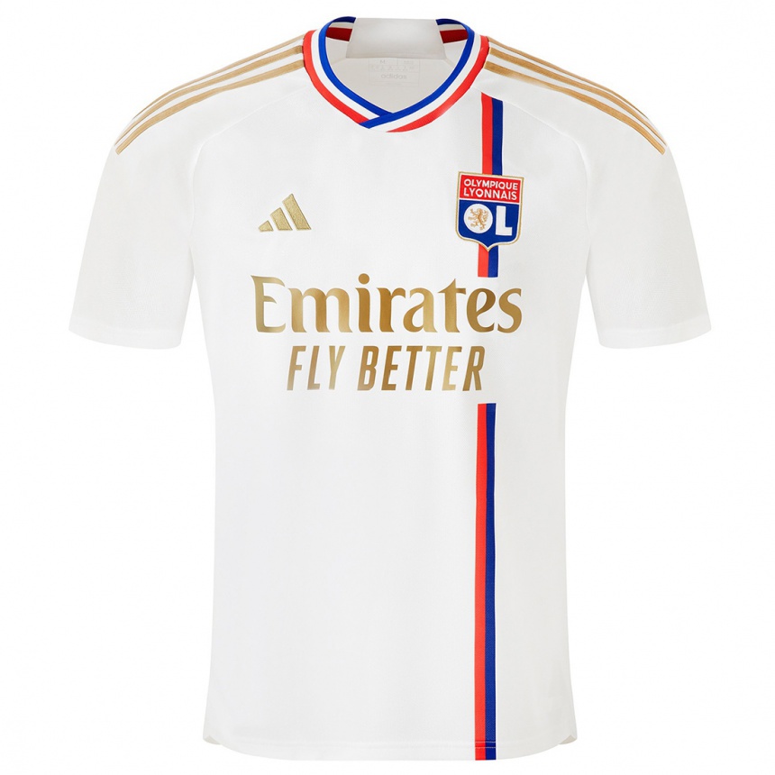 Herren Fußball Fares Benarbia #0 Weiß Heimtrikot Trikot 2023/24 T-Shirt Luxemburg