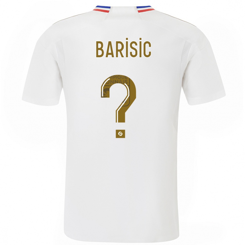 Herren Fußball Teo Barisic #0 Weiß Heimtrikot Trikot 2023/24 T-Shirt Luxemburg