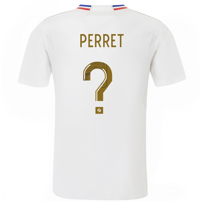 Herren Fußball Romain Perret #0 Weiß Heimtrikot Trikot 2023/24 T-Shirt Luxemburg