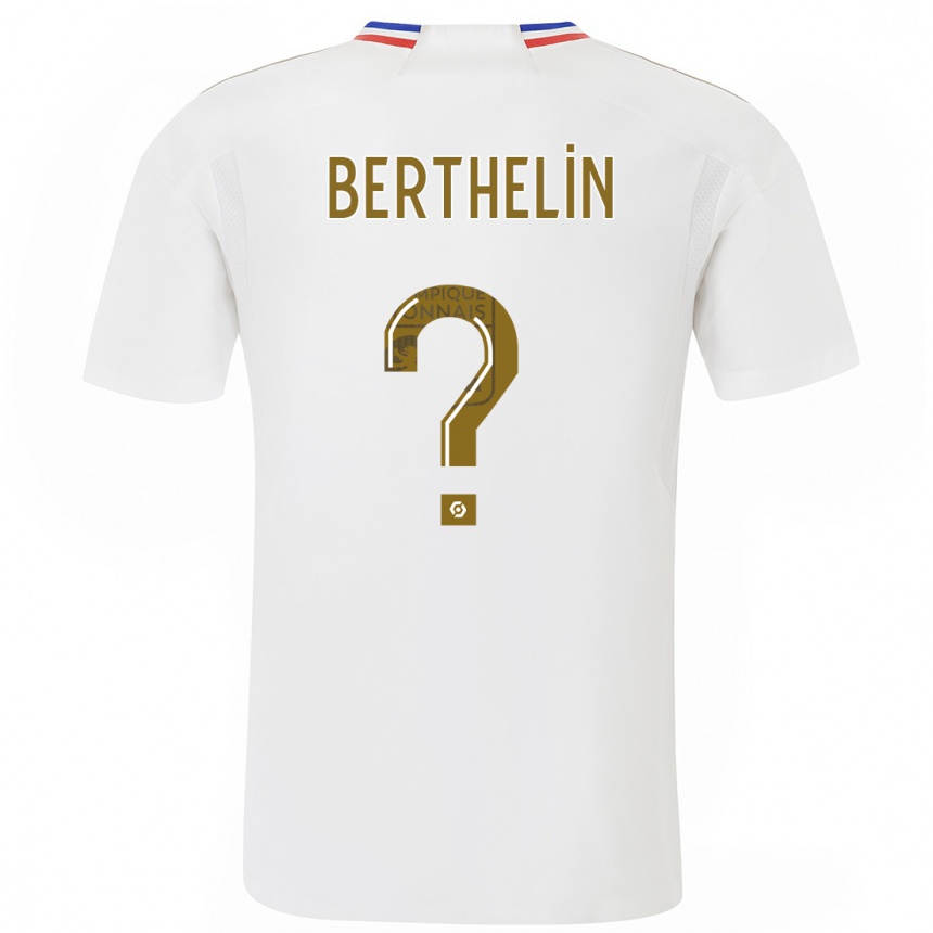 Herren Fußball Romain Berthelin #0 Weiß Heimtrikot Trikot 2023/24 T-Shirt Luxemburg