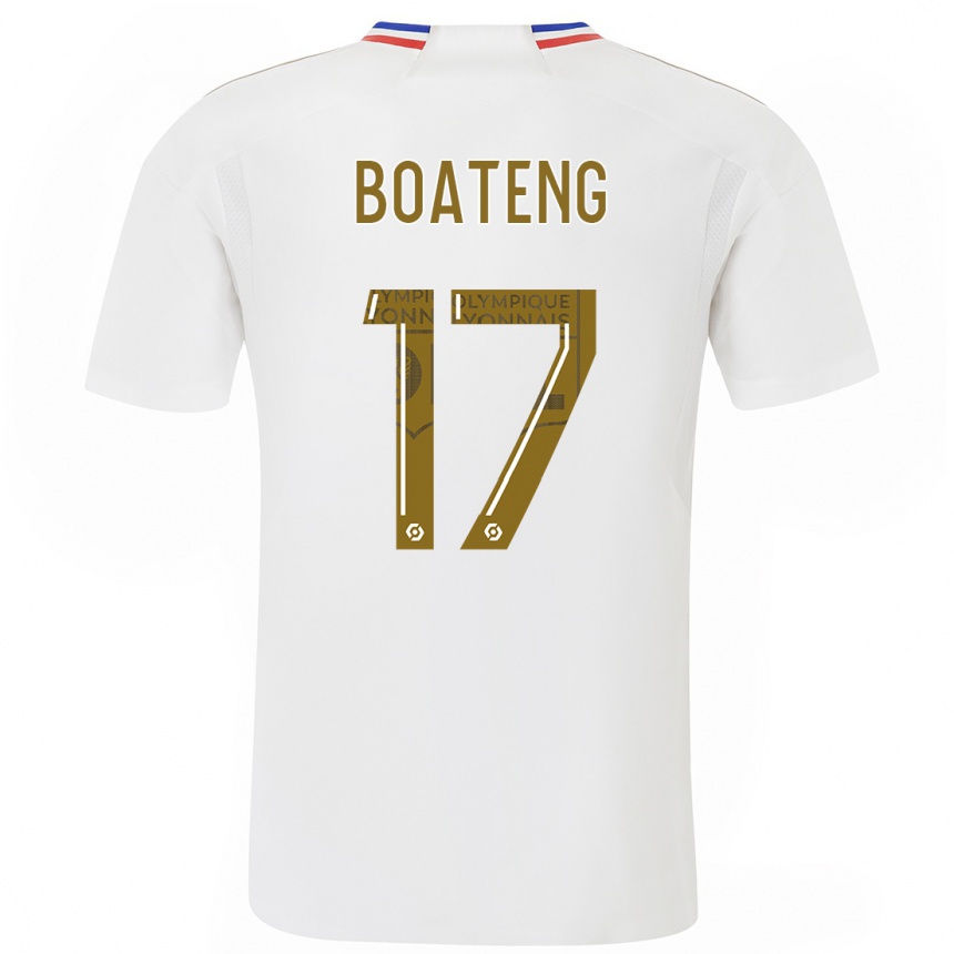 Herren Fußball Jerome Boateng #17 Weiß Heimtrikot Trikot 2023/24 T-Shirt Luxemburg