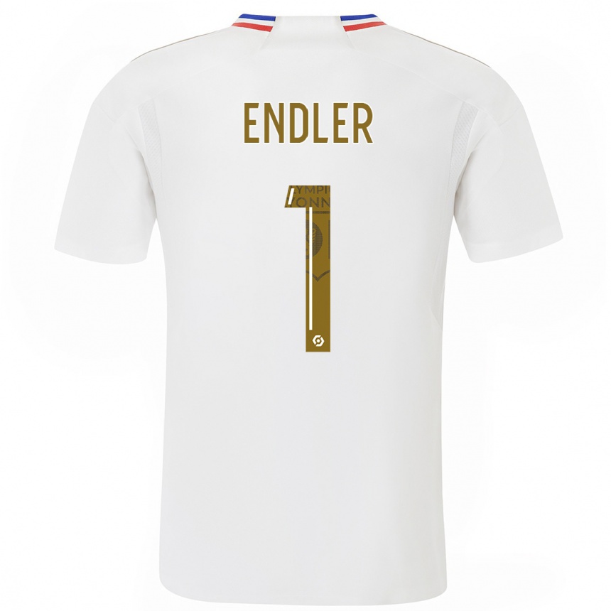 Herren Fußball Christiane Endler #1 Weiß Heimtrikot Trikot 2023/24 T-Shirt Luxemburg