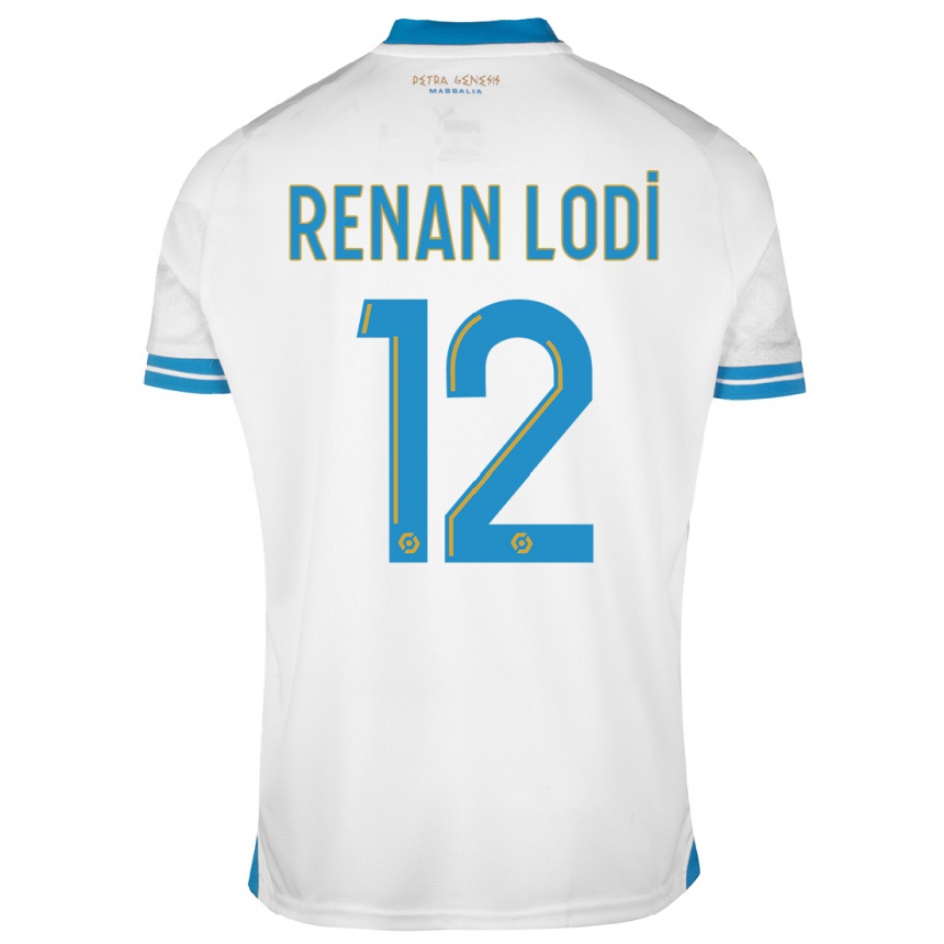 Herren Fußball Renan Lodi #12 Weiß Heimtrikot Trikot 2023/24 T-Shirt Luxemburg