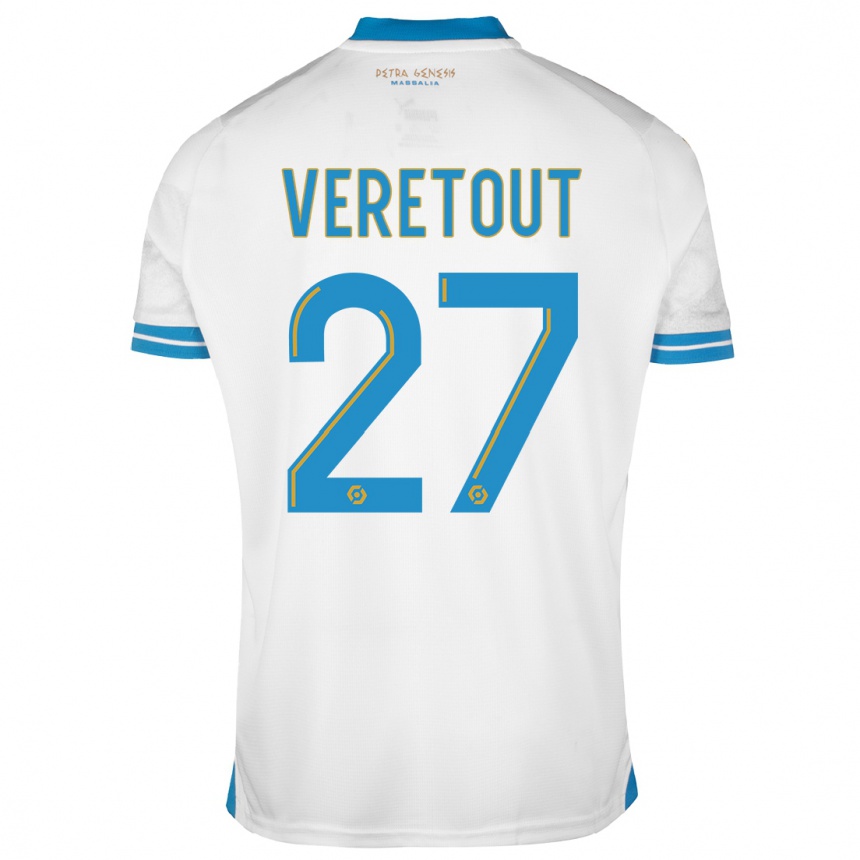 Herren Fußball Jordan Veretout #27 Weiß Heimtrikot Trikot 2023/24 T-Shirt Luxemburg