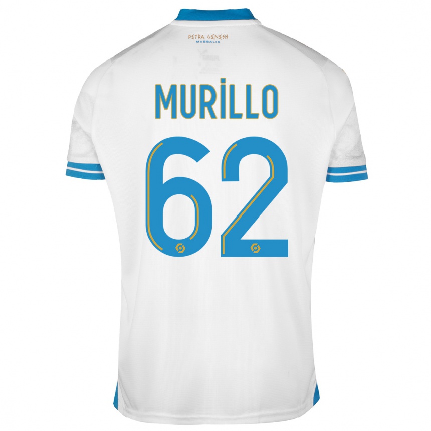 Herren Fußball Amir Murillo #62 Weiß Heimtrikot Trikot 2023/24 T-Shirt Luxemburg