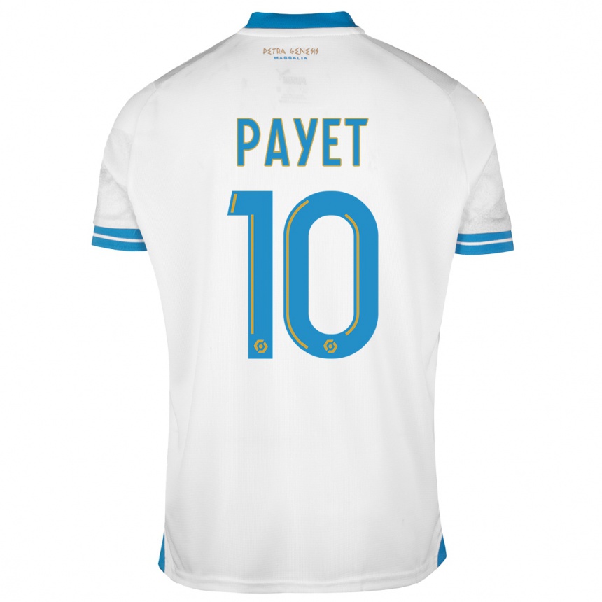 Herren Fußball Dimitri Payet #10 Weiß Heimtrikot Trikot 2023/24 T-Shirt Luxemburg