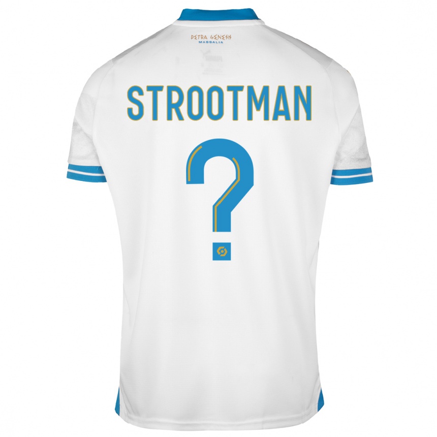 Herren Fußball Kevin Strootman #0 Weiß Heimtrikot Trikot 2023/24 T-Shirt Luxemburg