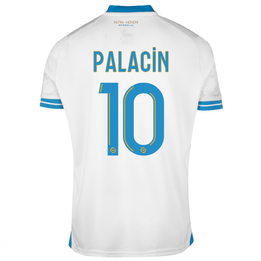 Herren Fußball Sara Palacin #10 Weiß Heimtrikot Trikot 2023/24 T-Shirt Luxemburg