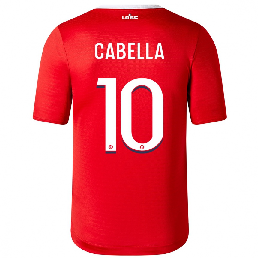 Herren Fußball Remy Cabella #10 Rot Heimtrikot Trikot 2023/24 T-Shirt Luxemburg