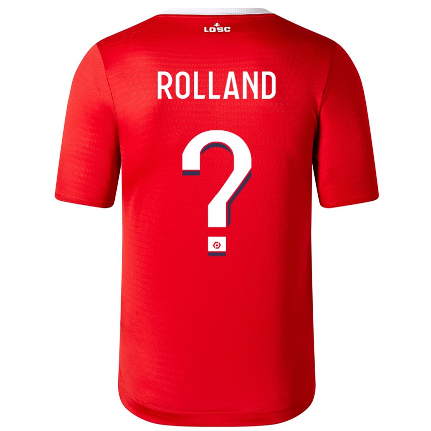 Herren Fußball Baptiste Rolland #0 Rot Heimtrikot Trikot 2023/24 T-Shirt Luxemburg