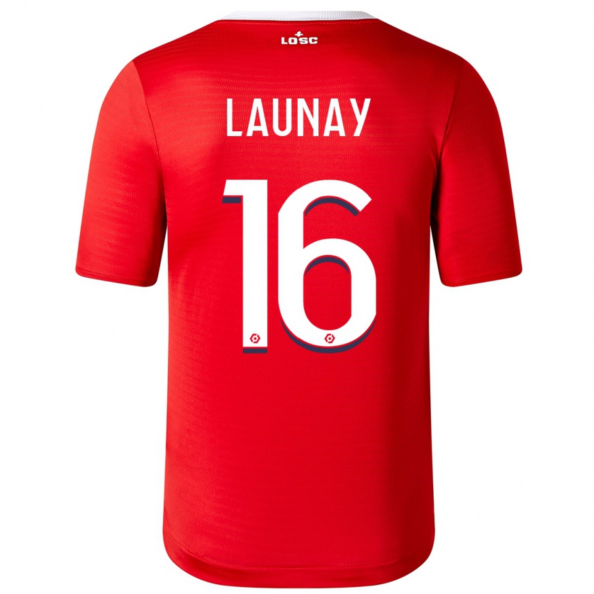 Herren Fußball Elisa Launay #16 Rot Heimtrikot Trikot 2023/24 T-Shirt Luxemburg