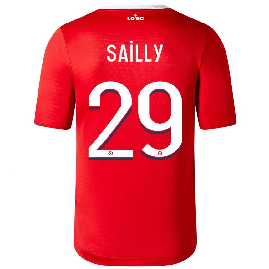 Herren Fußball Charlotte Sailly #29 Rot Heimtrikot Trikot 2023/24 T-Shirt Luxemburg