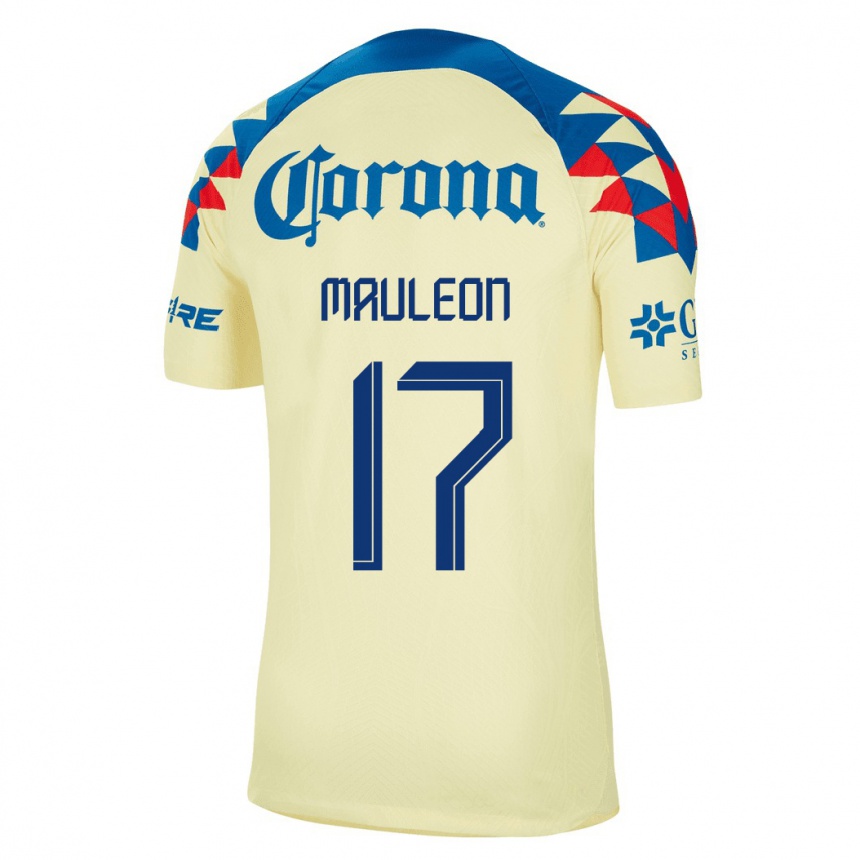 Herren Fußball Natalia Mauleon #17 Gelb Heimtrikot Trikot 2023/24 T-Shirt Luxemburg